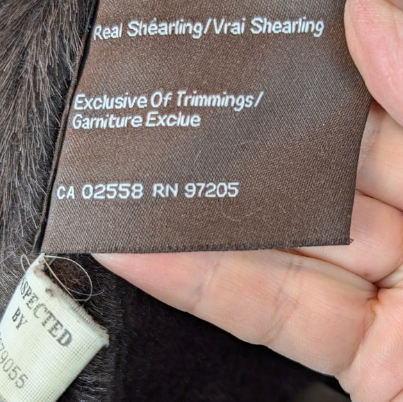 Danier Men's Brown Shearling Coat Size L In VGUC - Picture 13 of 14